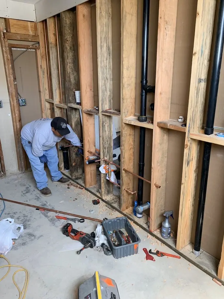 Commercial rough-in plumbing for Gas Line Repair in Scotia